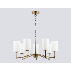 Люстра Ambrella light LH56053/7 BS/FR латунь/белый матовый E14*7 max 40W D680*950