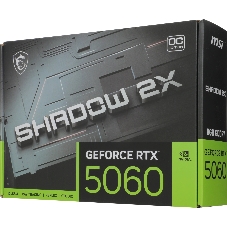 Видеокарта MSI PCI-E 5.0 RTX 5060 8G SHADOW 2X OC NVIDIA GeForce RTX 5060 8Gb 128bit GDDR7 2482/28000 HDMIx1 DPx3 HDCP Ret
