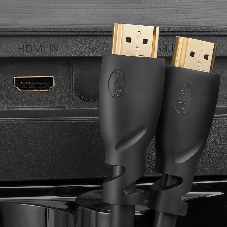 Кабель Greenconnect Premium 2.0m HDMI v2.0 HDR Ultra HD 4K60 Hz/5K30Hz, 3D, Ethernet 18.0 Гбит/с, OD8.0мм, 28/26 AWG, черный, GCR-50542