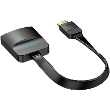 Мультимедиа конвертер Vention HDMI > VGA + аудио, гибкий, плоский