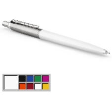 Ручка шариковая Parker Jotter Originals K60 (CW2096874) White CT, M, синие чернила, блистер
