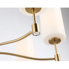 Люстра Ambrella light LH56053/7 BS/FR латунь/белый матовый E14*7 max 40W D680*950