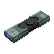 Флешка USB Kingston DataTraveler Duo (DTDEG2/256Gb), 256Gb, USB3.2/Type-C, R/W 150/60, зеленая
