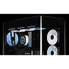 Корпус Corsair iCUE Link 4500X LX-R RGB Black, Midi-Tower, чёрный, 3 x 120 мм