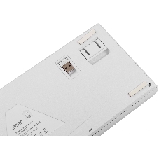 Клавиатура беспроводная Acer OKR302 (ZL.KBDEE.016), USB, Bluetooth/Радиоканал, белый