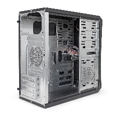 Компьютерный корпус ExeGate EX284031RUS Minitower BA-203U Black, mATX, (AA500, 80мм), 2хUSB+1хUSB 3.0, Audio