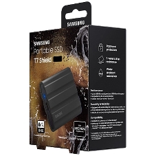 Внешний SSD Samsung T7 Shield, 1TB, USB 3.2 Gen 2 Type-C, R/W 1050/1000, черный