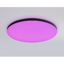 Умный светодиодный светильник FZ2004 BK черный IP54 20W 3000K-6500K+RGB Wi-Fi Алиса/Tuya/Smart Home/Alexa D300*55 (ПДУ ИК)