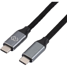 Кабель Digma D-Type-C-USB3.2-3m D-TYPE-C-USB3.2-100W-4K-3M 3м черный