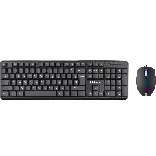 Комплект клавиатура+мышь Defender Triumph C-991 проводной, USB, 1600 DPI, чёрный