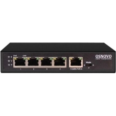 Коммутатор Osnovo SW-8050/D 5G 4PoE+ 90W неуправляемый