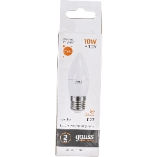 Лампа cветодиодная Gauss Elementary Свеча 10W 750lm 3000K E27 LED