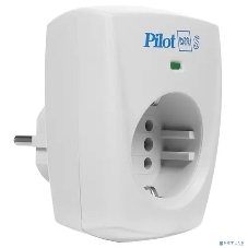 Сетевой фильтр ZIS PILOT BIT S, 1 розетка, 16А/3,5кВт, св.серый