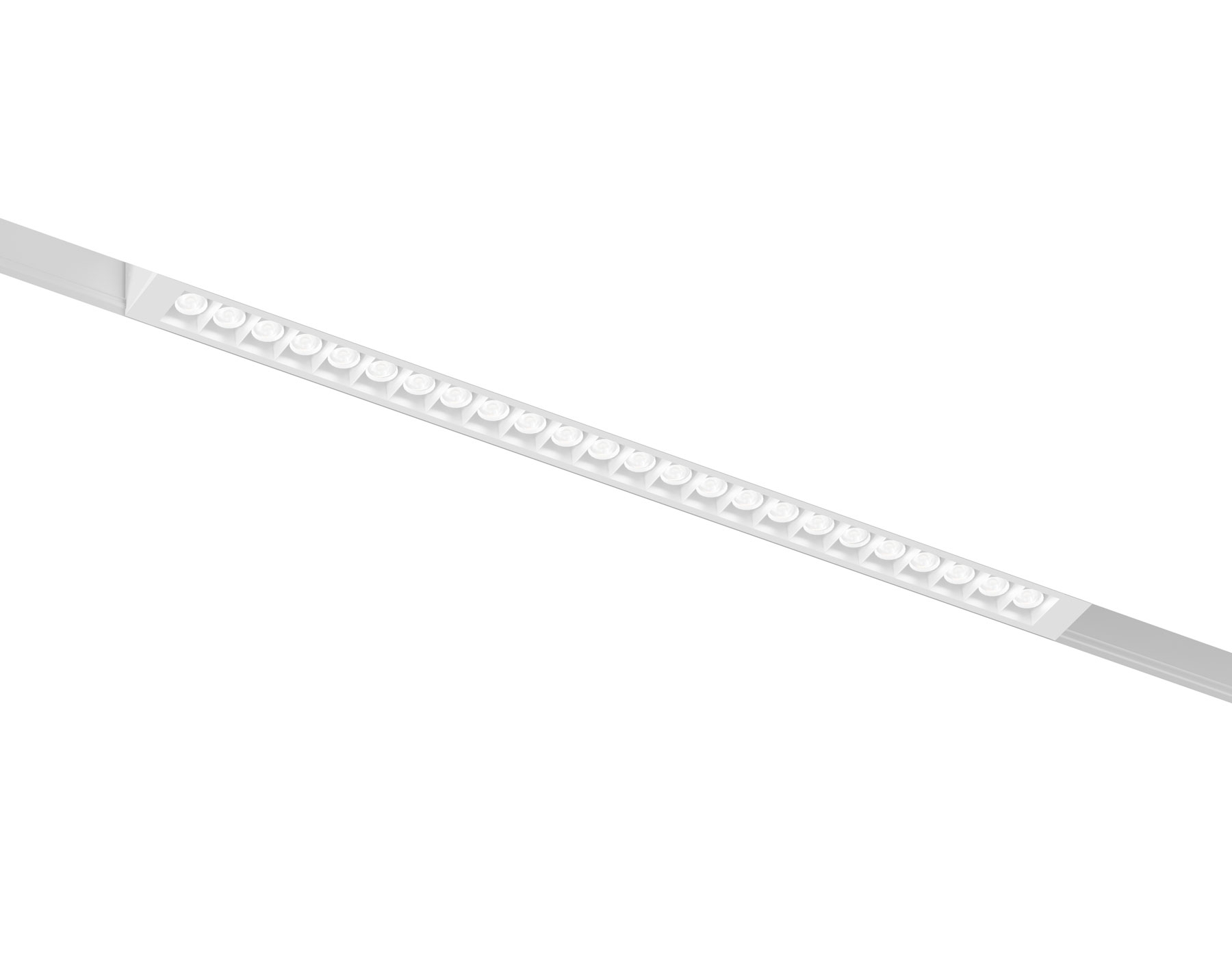 Трековый линейный светильник Ambrella light GL8080 WH белый IP20 18W 3000-6000K 220V 24° 410*25*41