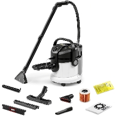 Пылесос моющий Karcher SE 4 *EU белый/черный, 1000 Вт, уборка влажная/сухая, пылесборник контейнер/мешок, 4 л
