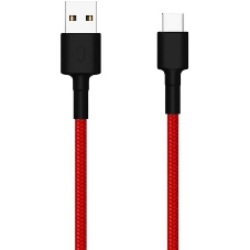 Кабель USB Xiaomi Mi Braided USB Type-C Cable SJX10ZM 100 см красный