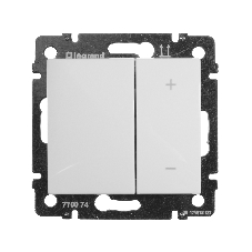 Светорегулятор нажимной 40-600W для л/н и обмоточных т-ров 770074 Legrand Valena Белый