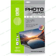 Фотобумага Cactus CS-MMA465010 A4/650г/м2/10л./белый матовое/магнитный слой для струйной печати