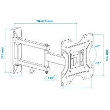 Кронштейн KROMAX OPTIMA-214 черный 20