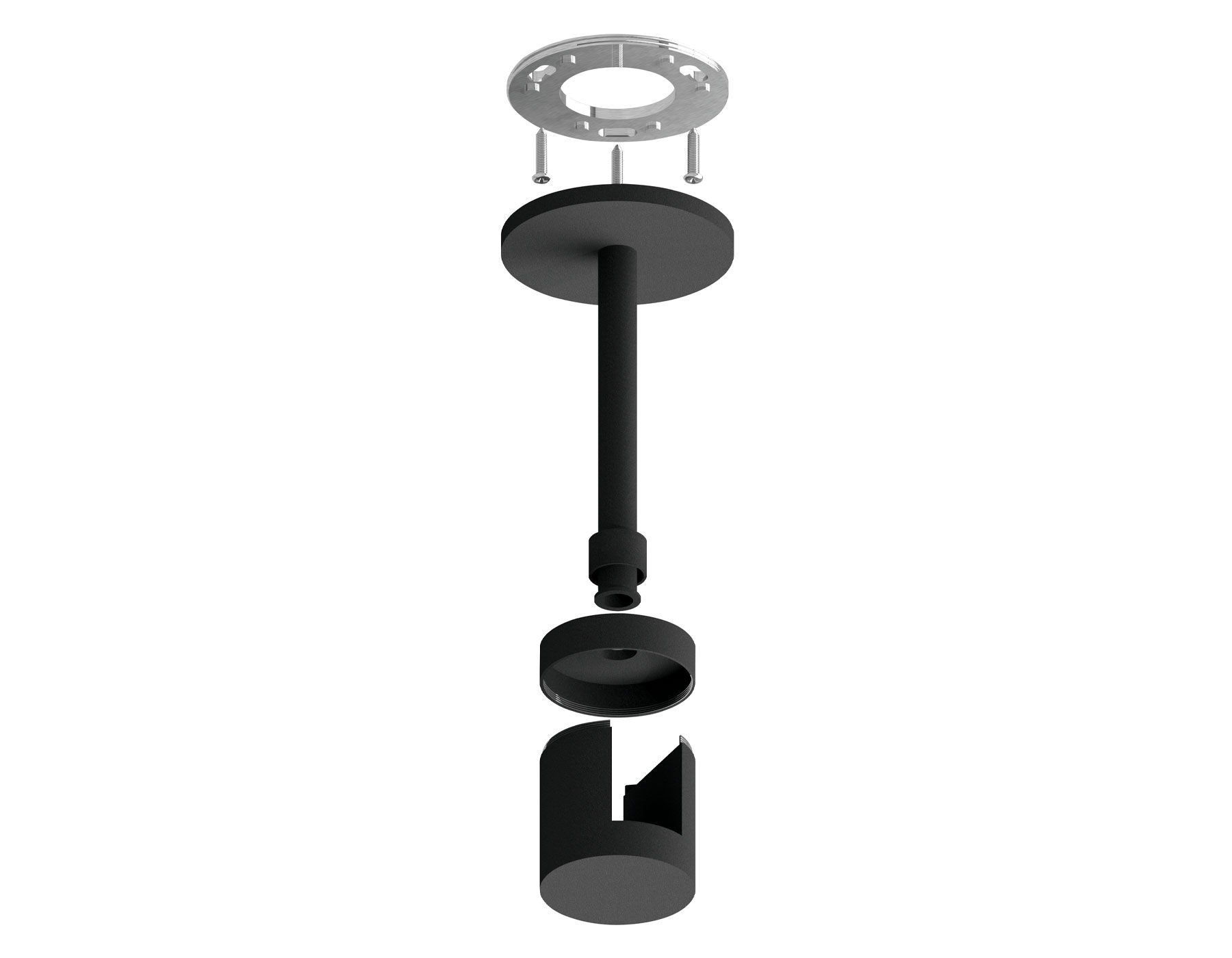 Крепеж накладной A9222 BK черный D20*100mm
