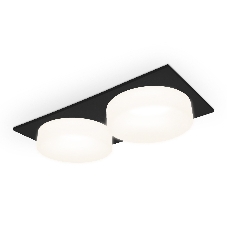 Светильник Ambrella light TN1319/2 SBK/FR черный песок/белый матовый GU5.3 182*92*45