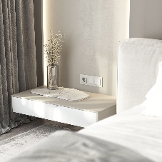 Розетка с заземлением, шторками и USB тип A+C (белый матовый)