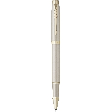 Ручка роллер Parker IM Monochrome T328 (2172955) Champagne PVD F черн. черн. подар.кор.