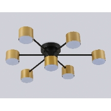 Потолочный светильник Ambrella light FL51726/7 BK/GD черный/золото GX53/7 max 12W 645*135