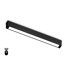 Управляемый светодиодный светильник для шинопровода Magnetic Ambrella light GL1272 BK черный IP20 15W 3000K-6400K 220V 120° 342*25*42 (Без ПДУ)