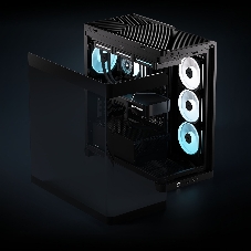 Корпус Corsair iCUE Link 4500X LX-R RGB Black, Midi-Tower, чёрный, 3 x 120 мм
