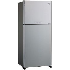 Холодильник Sharp SJ-XG55PMSL серебристый двухкамерный 394/162л морозилка сверху, No Frost