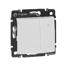 Светорегулятор нажимной 40-600W для л/н и обмоточных т-ров 770074 Legrand Valena Белый