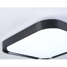 Потолочный светодиодный светильник Ambrella light FZ1262 BK черный 18W 5000K 250*250*60 (Без ПДУ)