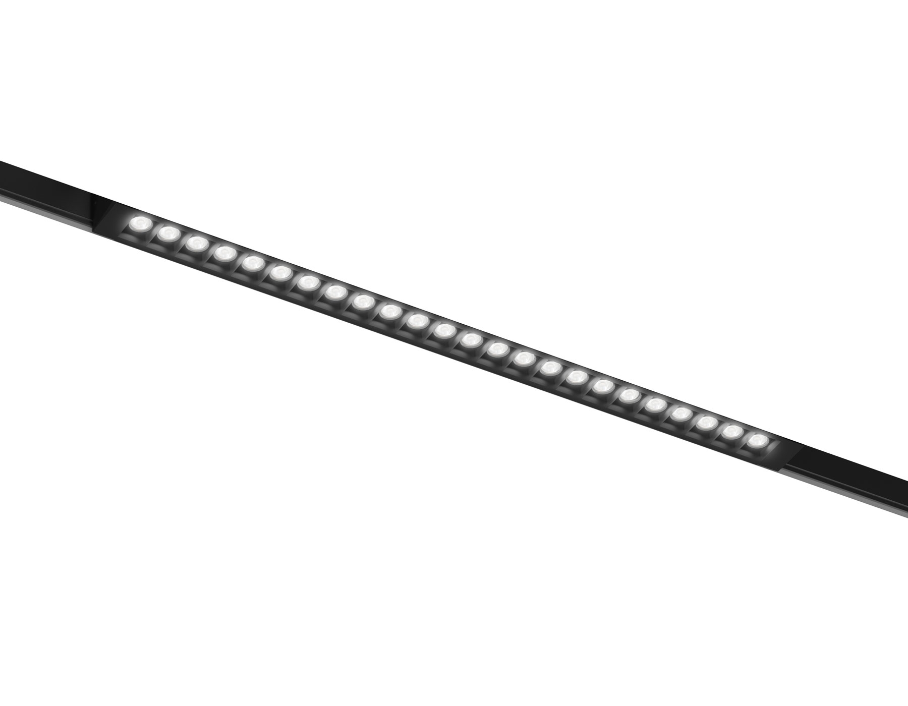 Трековый линейный светильник Ambrella light GL8085 BK черный IP20 18W 3000-6000K 220V 24° 410*25*41