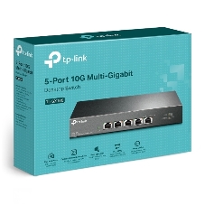 Коммутатор TP-Link 5-port Desktop 10G Unmanaged Switch, 5 100/1G/2.5G/5G/10G RJ-45 ports, Fanless design