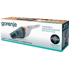 Пылесос ручной Gorenje MVC72FW белый, 12/55 Вт, уборка влажная/сухая, пылесборник контейнер 0.4 л
