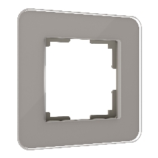 Рамка на 1 пост Elite (дымчатый, стекло) W0012417
