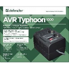 Стабилизатор, Defender AVR Typhoon 1000 максимальная мощность 320 Вт
