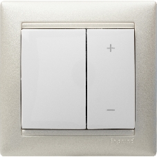 Светорегулятор нажимной 40-600W для л/н и обмоточных т-ров 770074 Legrand Valena Белый