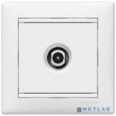 Телевизионная проходная розетка Legrand Valena 774431, белая, 14дБ
