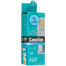 Лампа светодиодная Camelion (13750) LED5-G4-JC-NF/845/G4