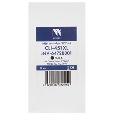 Картридж струйный NVPrint CLI-451XL (NV-6474B001) Magenta для Canon Pixma iP7240/MG6340/MG5440 (12 мл)