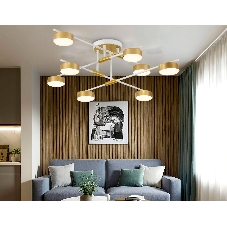 Потолочный светильник Ambrella light FL51751/8 WH/GD белый/золото GX53/8 max 12W 720*720*245