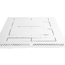 Шкаф коммутационный ЦМО ШТК-М-18.6.6-1ААА-9005 18U 600x600 мм пер. дв. стекл задн. дв. стал.лист 2 бок. пан. направл. под закл.гайки 270 кг черный