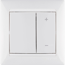 Светорегулятор нажимной 40-600W для л/н и обмоточных т-ров 770074 Legrand Valena Белый