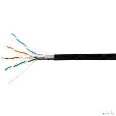 Кабель SkyNet Standart FTP outdoor 4x2x0,48, медный, FLUKE TEST, кат.5e, однож., 100 м, box, черный