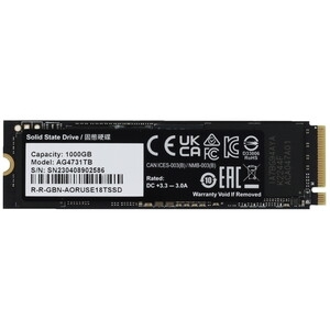 Твердотельный накопитель SSD Gigabyte M.2 2280 1TB AORUS Client SSD AG4731TB N PCI-Express 4.0 x4, NVMe 1.4 7300/6000 RTL, without heatsink