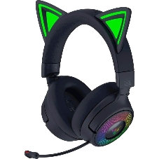 Гарнитура Razer Kraken Kitty V3 Pro чёрный, беспроводная + проводная, радиоканал, до 70 ч, подсветка