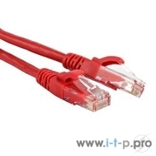 Патч-корд Hyperline U/­UTP, Cat.5е, LSZH, 5 м, красный 