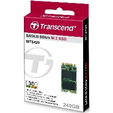 Накопитель SSD 240GB Transcend MTS420, 3D NAND, M.2[R/W - 560/500 MB/s]
